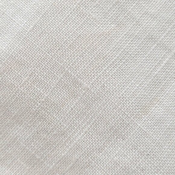 White Linen Button-Up Shirt With Black Floral Embroidery & Beaded Design - Picture 15 of 15